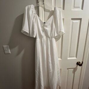 Elegant White Women's Dress